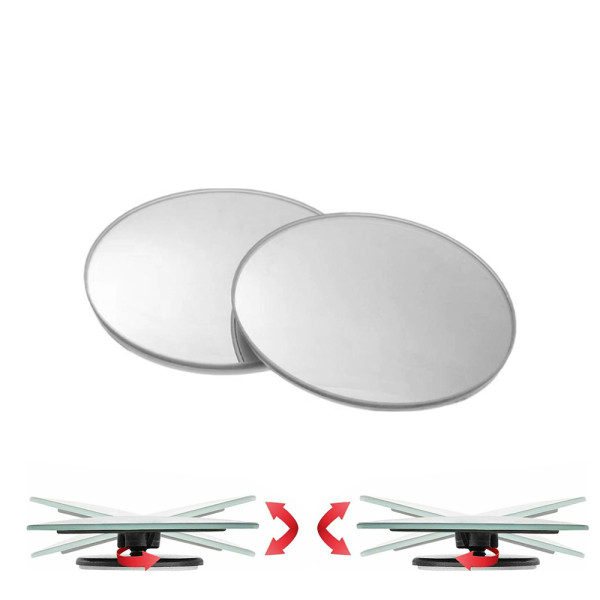 Σετ Καθρέπτες Νεκρής Γωνίας - Τυφλού Σημείου Αυτοκινήτου - Φορτηγού Αυτοκόλλητοι 2τμχ HW-0336