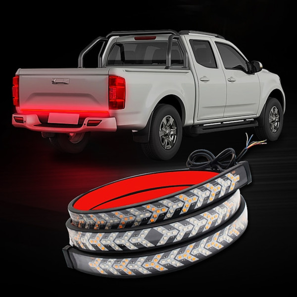 Led Ταινία Προειδοποιητική για Καρότσα και Πορτ Μπαγκαζ Φλας - Πορείας - Στοπ 150cm Κόκκινο - Πορτοκαλί