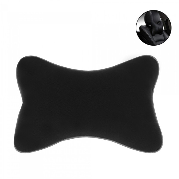 Μαξιλάρι Αυχένα Αυτοκινήτου από Πολυεστέρα Carsun C1627 Μαύρο