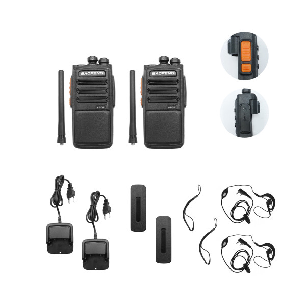 Σετ Ασύρματοι Φορητοί πομποδέκτες UHF 10W BAOFENG BF-Q8 2 τμχ