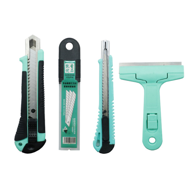 Φαλτσέτες και Ξύστρα Εργασίας Σετ 4τμχ με Ανταλλακτικές Λάμες KS-K-737