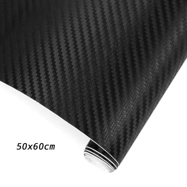 Διακοσμητική Αυτοκόλλητη Ταινία 3D Carbon 50x60cm Carsun CD-082
