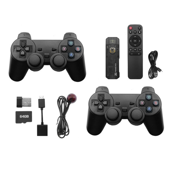 Ηλεκτρονική Παιδική Ρετρό Κονσόλα με 2 Ασύρματα Χειριστήρια Gamepad και TV Box 8K Ultra HD Game Stick για 8+ Ετών