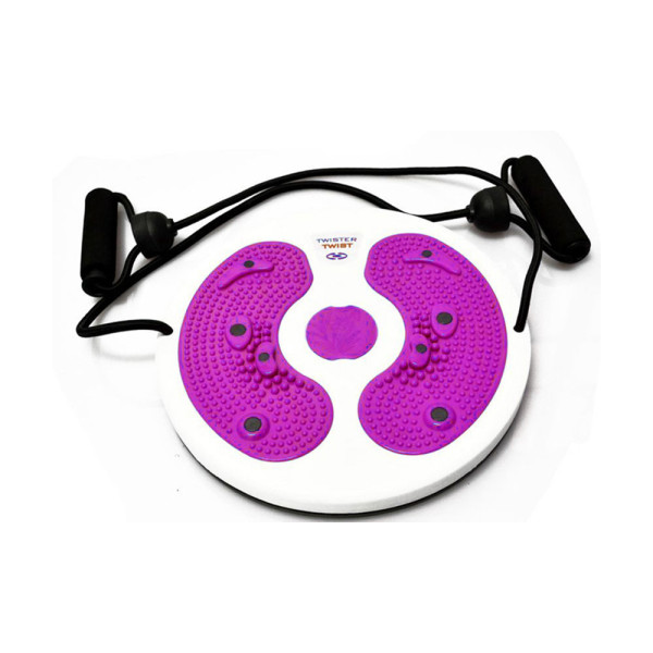 Δίσκος Ισορροπίας με Σχοινί και Διάμετρο 18cm Waist Twisting Disc Μωβ