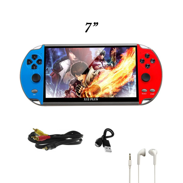 Φορητή Ηλεκτρονική Παιδική Κονσόλα Χειρός με 1000+ Παιχνίδια Τύπου PSP MP5 7" 16GB για 6+ Ετών OEM X12 PLUS