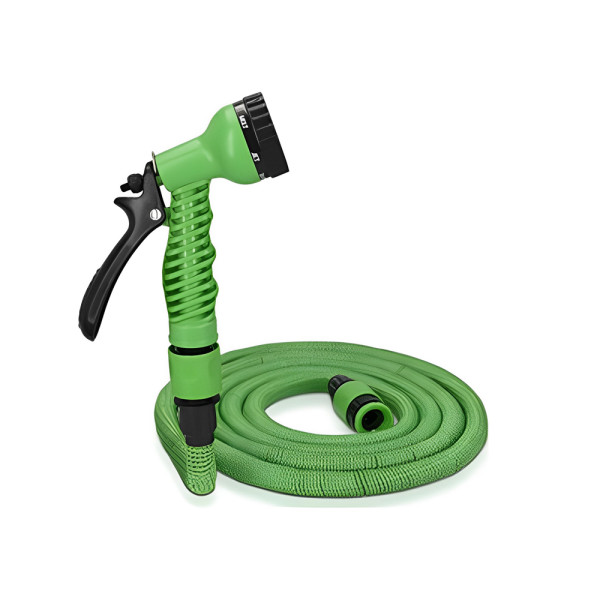 Σετ Έξυπνο Λάστιχο Ποτίσματος Επεκτεινόμενο 7.5 - 37m με Πιστόλι HYH-089 Πράσινο
