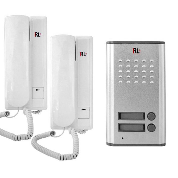Ολοκληρωμένο Σύστημα Θυροτηλεφώνου με Εξωτερική και Εσωτερική Μονάδα για 2 Διαμερίσματα RL-3208AA