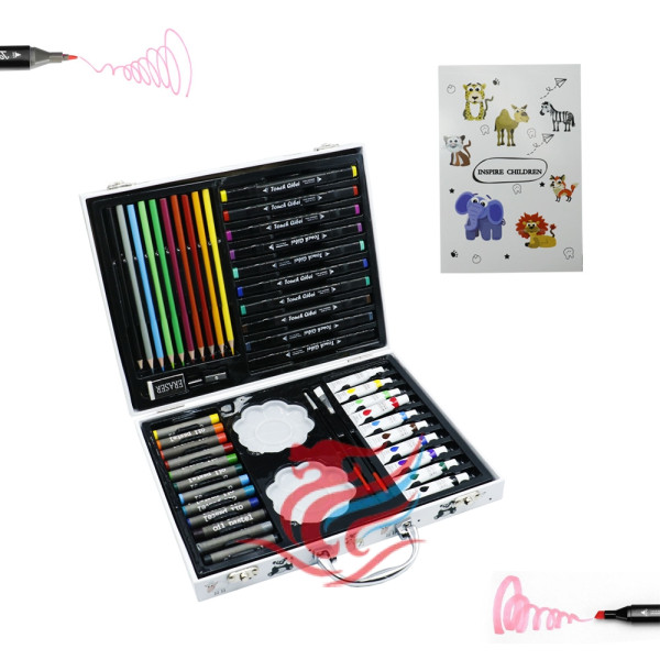 Σετ Ζωγραφικής σε Βαλιτσάκι 49τμχ Ζωάκια