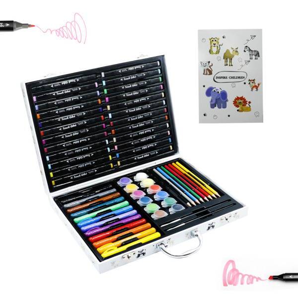 Σετ Ζωγραφικής σε Βαλιτσάκι 58τμχ Ζωάκια