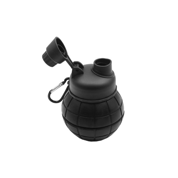 Αναδιπλούμενο Ποτήρι Σιλικόνης για Camping Μαύρο