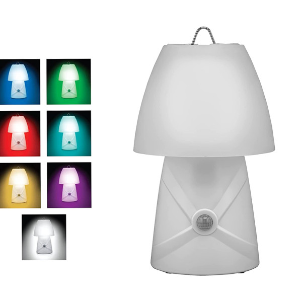 LED RGB Επιτραπέζιο Φωτιστικό Νυκτός με Αισθητήρα CX-133 Λευκό