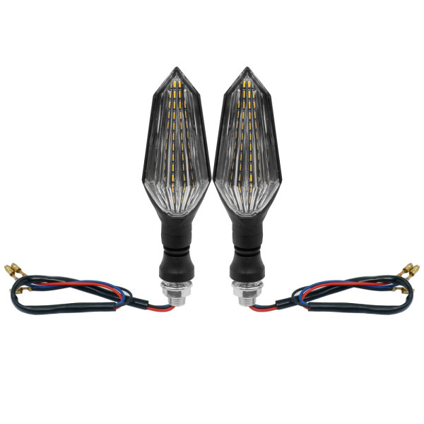 Φλάς μηχανής LED 12 SMD Πορτοκαλί 12V IP65 0050 2 τμχ