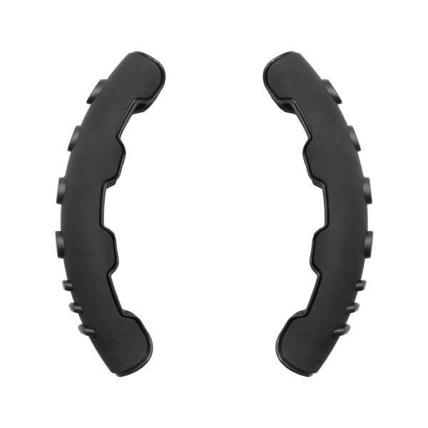 Προστατευτικά Καπάκια - Καλύμματα Τιμονιού με Αντιολισθητικά Pads Carbon Fiber Μαύρα