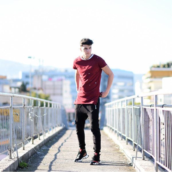 MEN'S  BLOUSE MOHICANS 109 BORDO