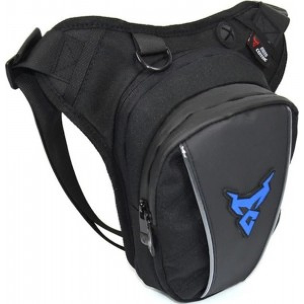 Τσαντάκι Μηρού Αναβάτη MOTOCENTRIC 11-MC-0105-D Μαύρο-Μπλε