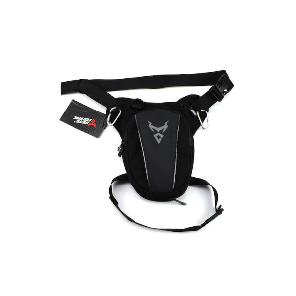 Τσαντάκι Μηρού Αναβάτη MOTOCENTRIC 11-MC-0105-D Μαύρο-Γκρι