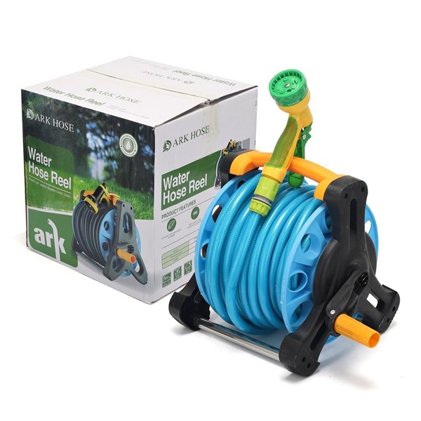 Σετ Ανέμι - Καρούλι Ποτίσματος με Λάστιχο 20m 1/2 inch & Πιστόλι Πίεσης Ark Hose 13807-005