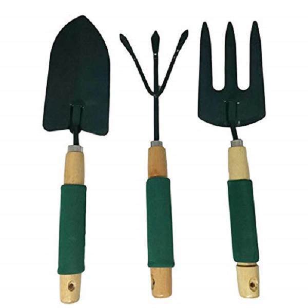 Σετ εργαλείων κήπου 3 τεμ. (φτυαράκι, ψαλίδι,τσουγγράνα χειρός 13807-022 Πράσινο