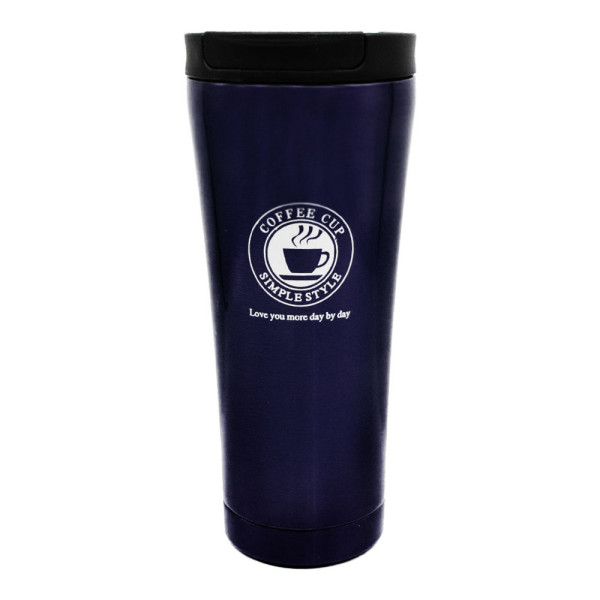 Ποτήρι Θερμός με Καπάκι Ασφαλείας 500ml JB-1713 Μπλε