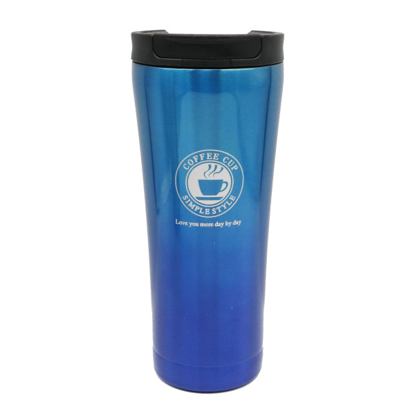 Ποτήρι Θερμός με Καπάκι Ασφαλείας 500ml JB-1715 Μπλε - Γαλάζιο