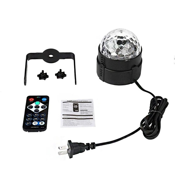 Πάρτυ Φωτορυθμικό 9W με Τηλεχειριστήριο και Βάση Strobe 17959032