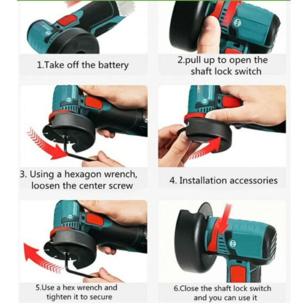 Γωνιακός τροχός με 2 μπαταρίες LI-ION 12V / 1,5Ah για δίσκακι (Φ75mm*1,2mm*10mm) HL18668-180