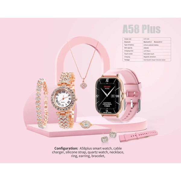 Smartwatch A58 5 in 1 18739-4 Pink