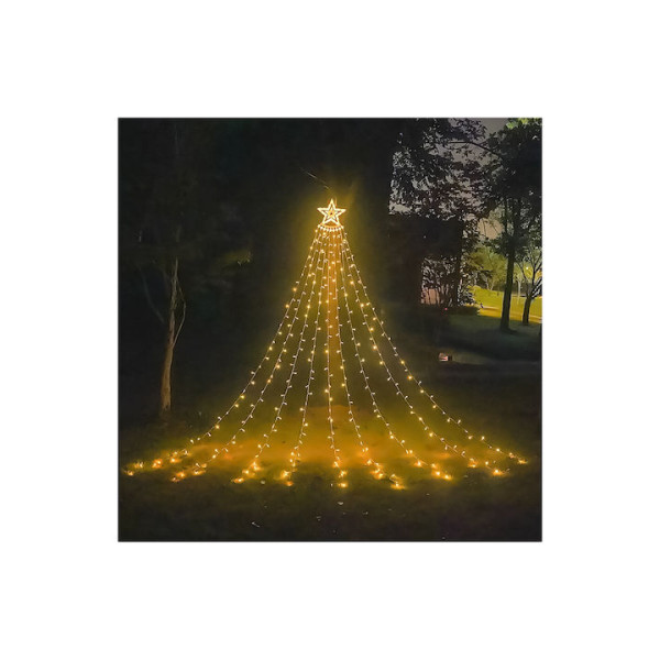 Λαμπάκια LED Θερμό Λευκό Ηλιακά τύπου Κουρτίνα 18779-70