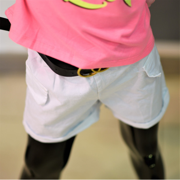 CHILDREN'S SHORTS FOR GIRL MOHICANS 1920 WHITE