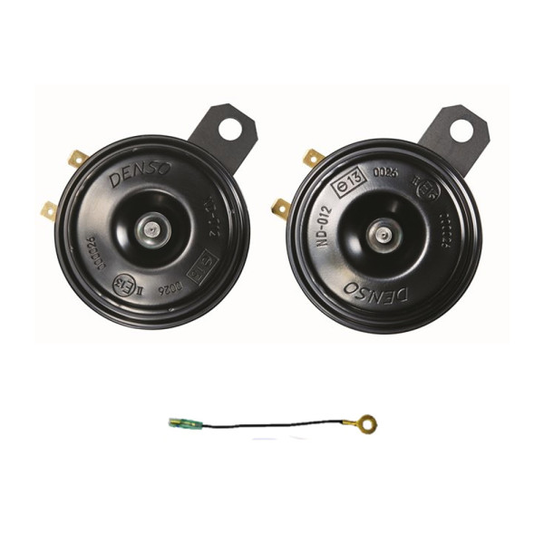 Σετ Κόρνες 12V Δύο Τόνων JK272000-6910 Denso Μαύρες