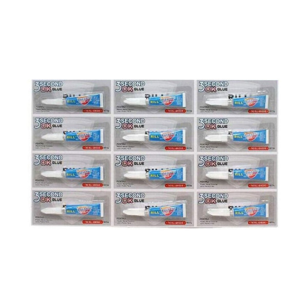 Σετ Υγρές Κατασκευαστικές Κόλλες Πολλαπλών Χρήσεων 12τμχ 3g