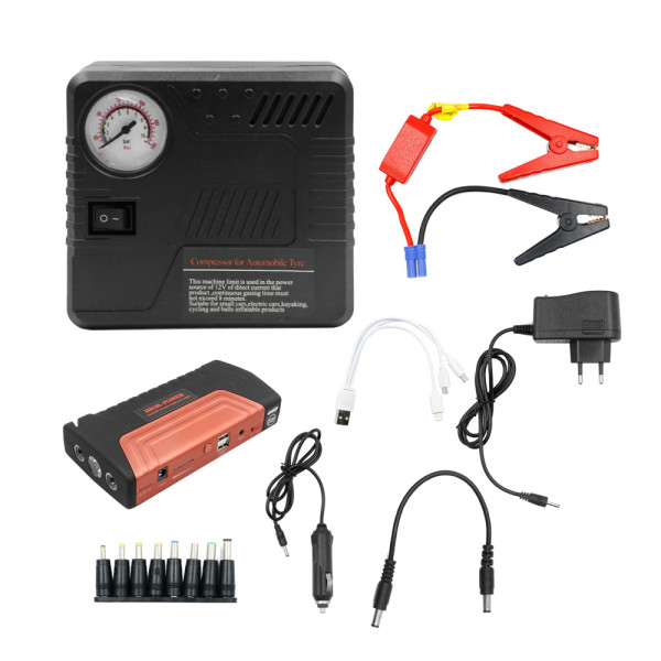 Φορητός Εκκινητής Μπαταρίας Αυτοκινήτου 12V με Θήκη Μεταφοράς και Φακό TM15 Κόκκινος