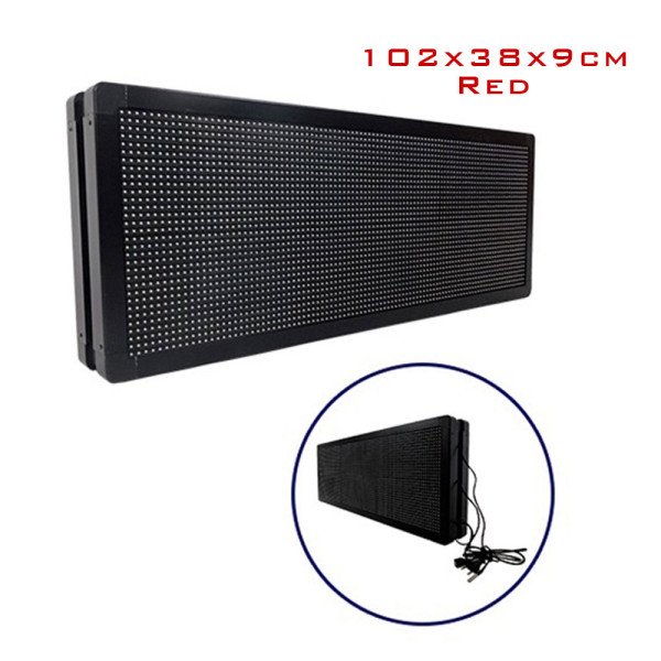 LED Κυλιόμενη Πινακίδα Wifi με Κόκκινο Φωτισμό Μονής Όψης 220V 102x38x9cm 17959018