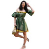 ΓΥΝΑΙΚΕΙΟ ΦΟΡΕΜΑ ΜΙΝΙ ΕΞΩ ΩΜΟ BOHO MOHICANS 2003 ΧΑΚΙ