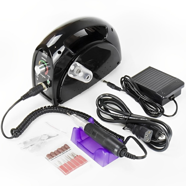 Τροχός Νυχιών Ρεύματος με Πεντάλ και Οθόνη 30000rpm 65W ZS-702 Pro Μαύρο