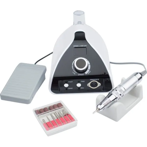 Τροχός Νυχιών Ρεύματος με Πεντάλ και Οθόνη 35000rpm 65W ZS-711 Λευκό