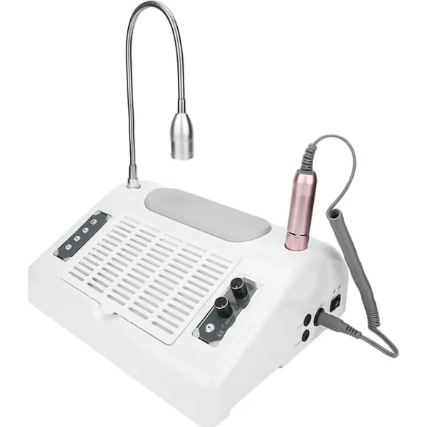 Τροχός Νυχιών με Απορροφητήρα Σκόνης και Φουρνάκι Ρεύματος 30000rpm 80W BQ-777 Λευκό