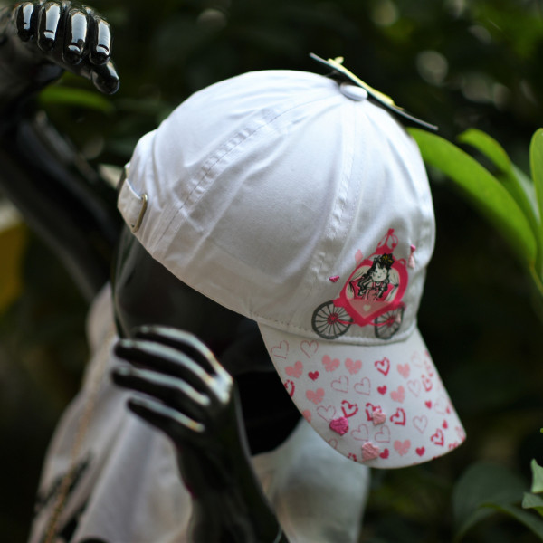 CHILDREN'S HAT JOCKEY MOHICANS 20510.WHITE