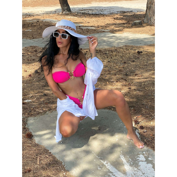 SWIMWEAR BIKINI HIGH-WAISTED MOHICANS 2063H.FUCSHIA