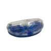 Adult Silicone Swimming Goggles in Case BL-852 Blue