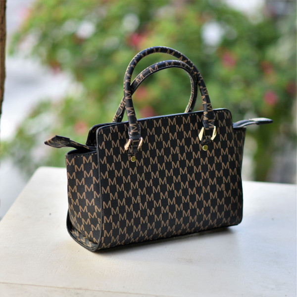 WOMEN'S BAG SHOULDER MOHICANS 33X12X25CM M1002-1 BLACK