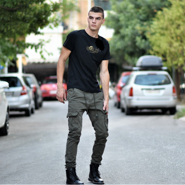 TROUSERS CARGO MOHICANS YL2155 KHAKI