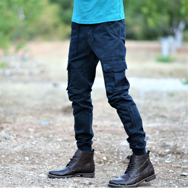 TROUSERS CARGO MOHICANS YL2155-3 BLUE