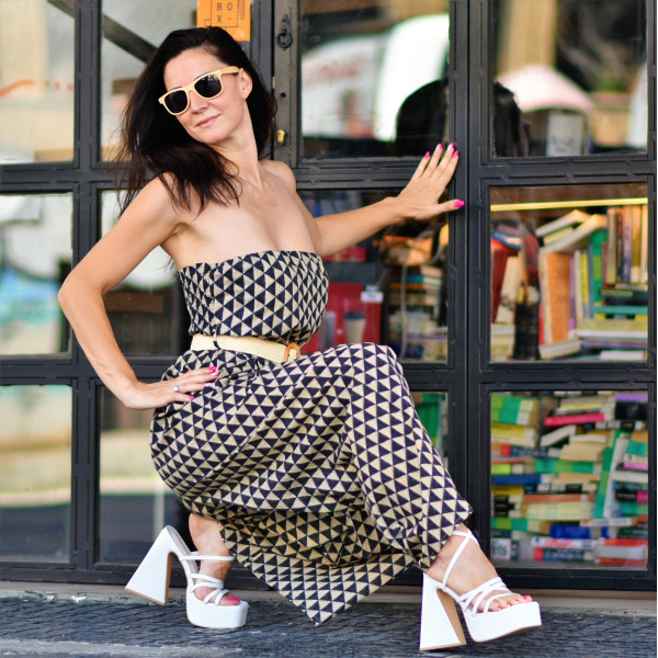 FULL BODY STRAPLES MOHICANS 2219 BLACK-BEIGE