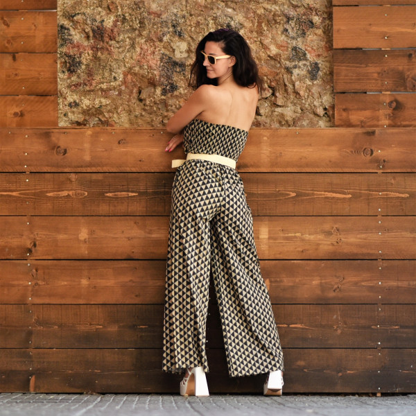 FULL BODY STRAPLES MOHICANS 2219 BLACK-BEIGE