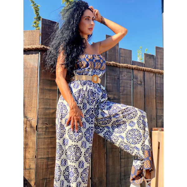 FULL BODY STRAPLES MOHICANS 2219 WHITE-BLUE