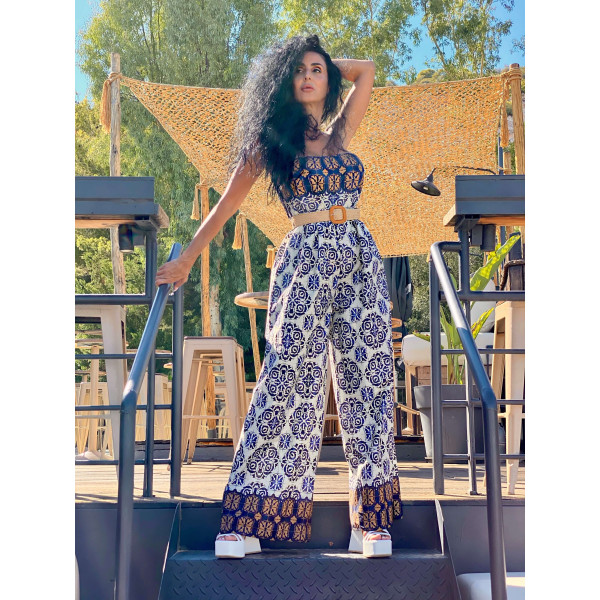 FULL BODY STRAPLES MOHICANS 2219 WHITE-BLUE