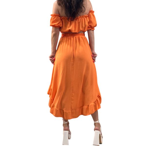 ΓΥΝΑΙΚΕΙΟ ΣΕΤ ΦΟΥΣΤΑ MAXI ΜΕ ΤΟΠ ΜΠΟΥΣΤΑΚΙ MOHICANS 22197 ΠΟΡΤΟΚΑΛΙ