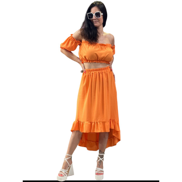 ΓΥΝΑΙΚΕΙΟ ΣΕΤ ΦΟΥΣΤΑ MAXI ΜΕ ΤΟΠ ΜΠΟΥΣΤΑΚΙ MOHICANS 22197 ΠΟΡΤΟΚΑΛΙ