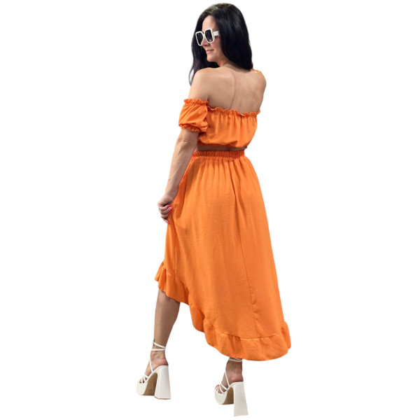 ΓΥΝΑΙΚΕΙΟ ΣΕΤ ΦΟΥΣΤΑ MAXI ΜΕ ΤΟΠ ΜΠΟΥΣΤΑΚΙ MOHICANS 22197 ΠΟΡΤΟΚΑΛΙ